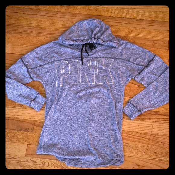 Victorias Secret Pink Sweatshirt Cutout Pullover
